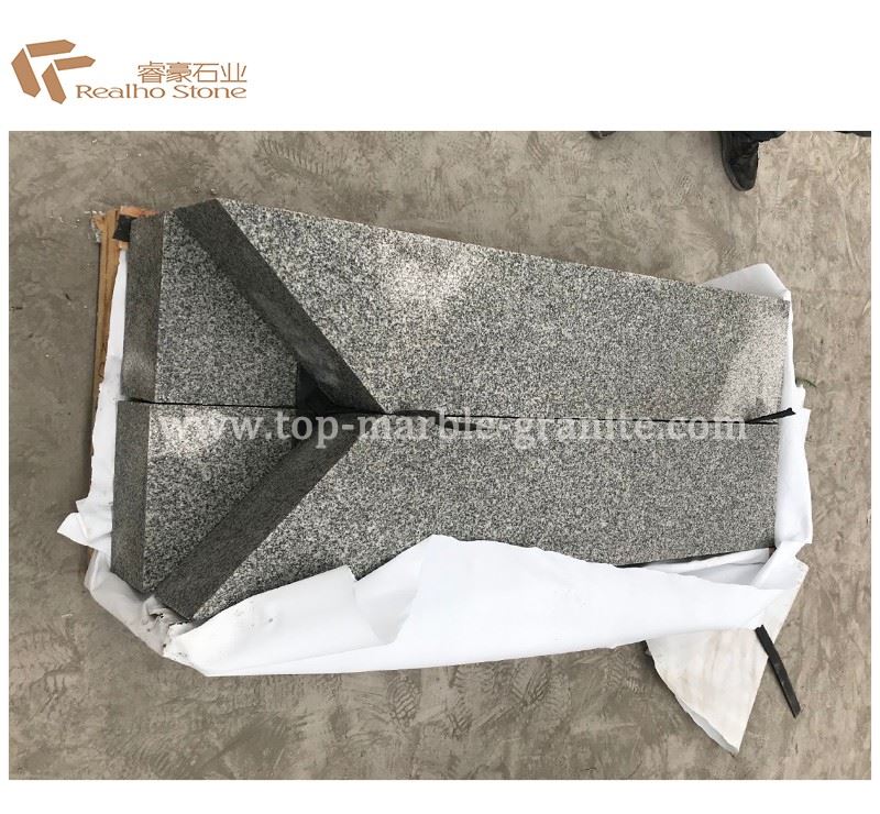 granite step with flamed all edges