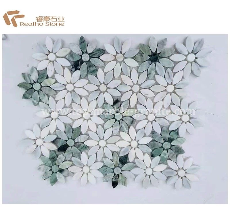 green marble mosaic