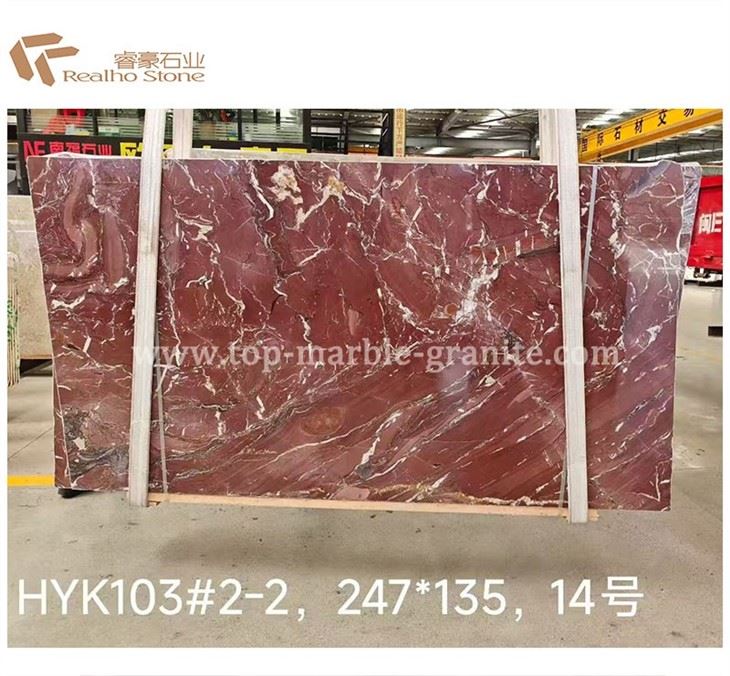 red marble slab