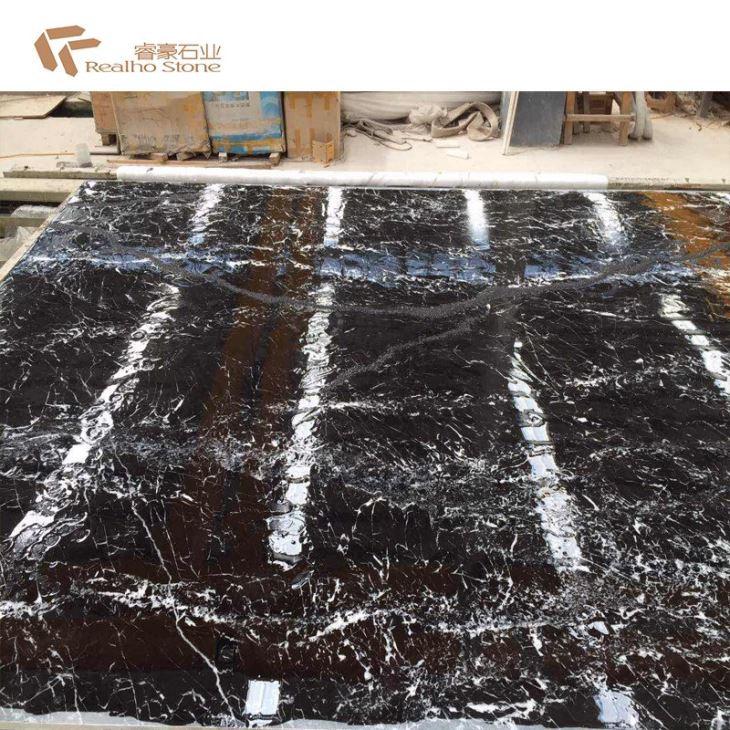 Black marble with white flakes 2