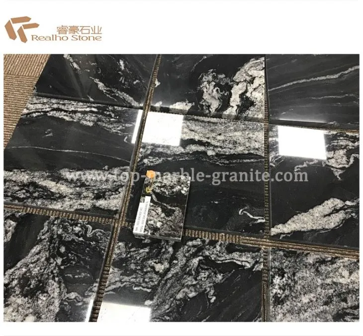 G398 Royal Ballet Cosmic Black Granite Slabs for Wall Tiles