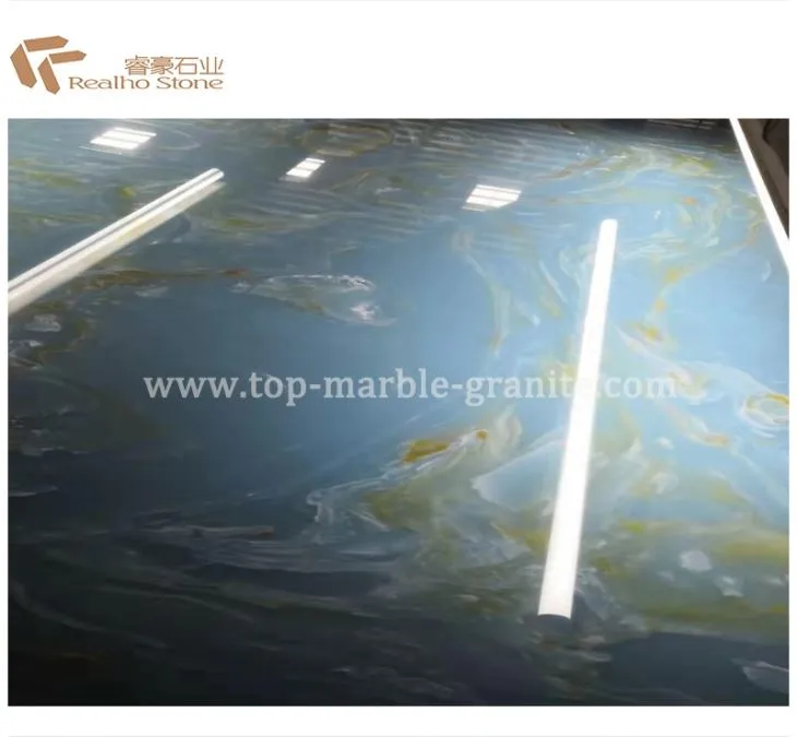backlit faux onyx wall panels