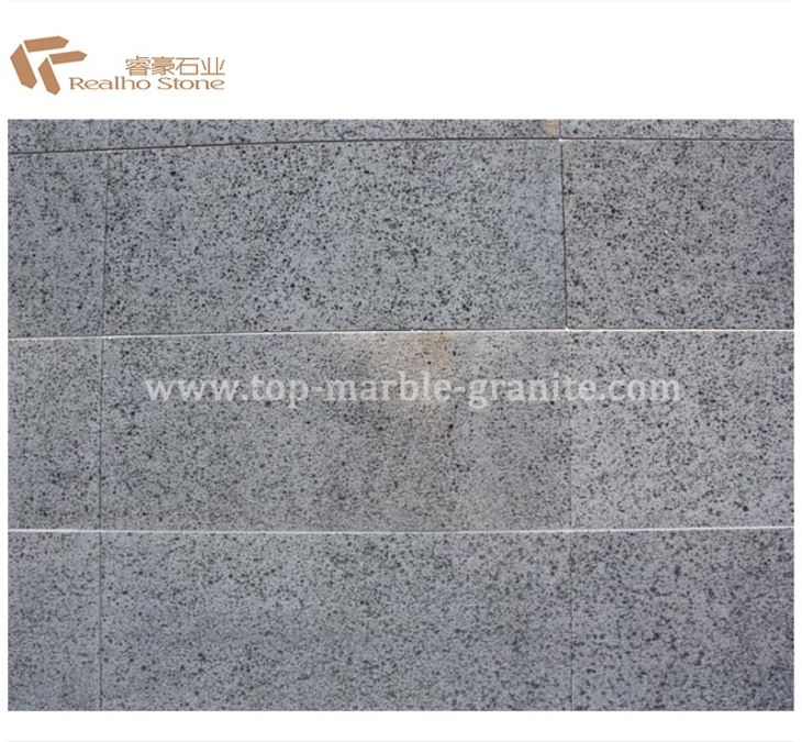 Saw Cut Hainan Black Basalt Stone Tiles